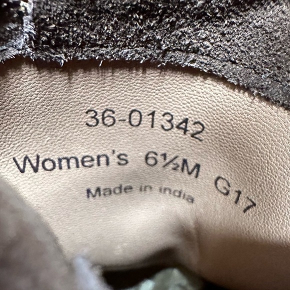 Trask Naomi Suede Leather Western Booties Size 6.5‎ - Picture 4 of 7